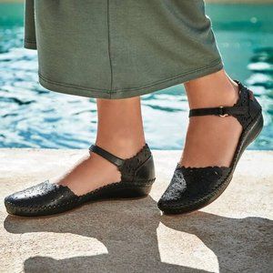 New! Unworn - PIKOLINOS BALLET SANDAL FLAT Genuine Leather